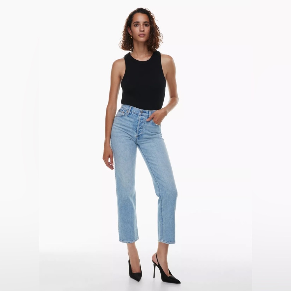 Denim forum the arlo high rise straight 28L size 28